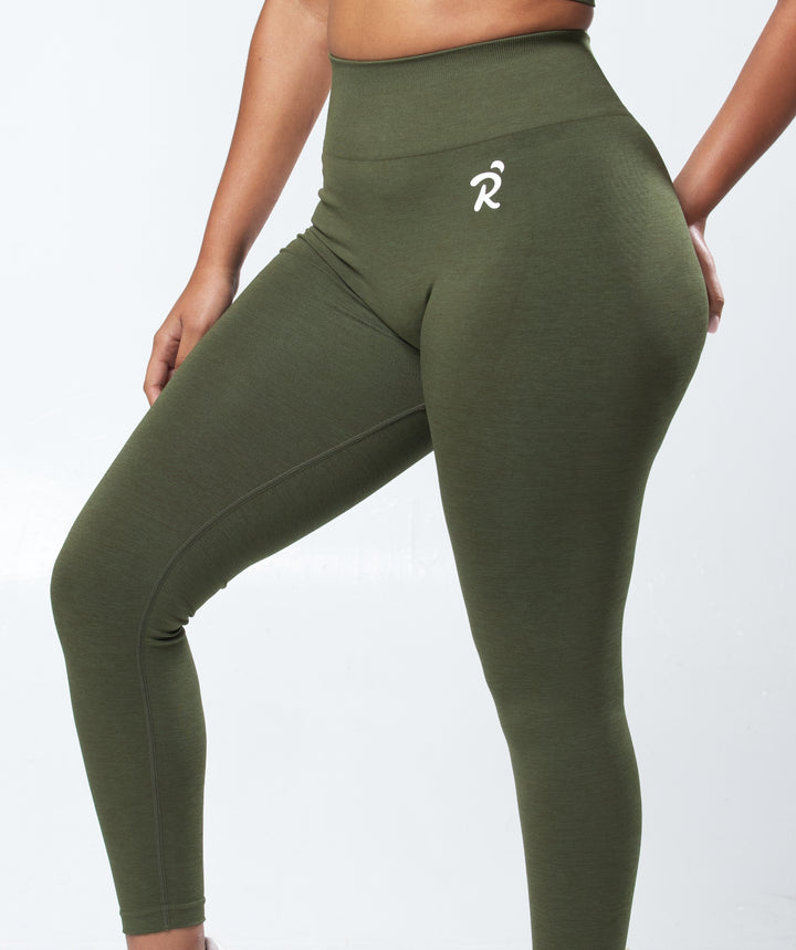 CORE LEGGINGS - OLIVE GREEN